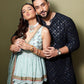ALI BLACK MIRROR WORK KURTA AND PAJAMA