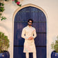 PEACH PUFF BIRD KURTA AND PAYJAMA