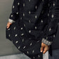 Black Embroidered SEQUIN WORK Men's Kurta with Pajama