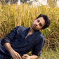 POWDER BLUE EMBRODARY WORK KURTA,PAJAMA AND DUPATA SET