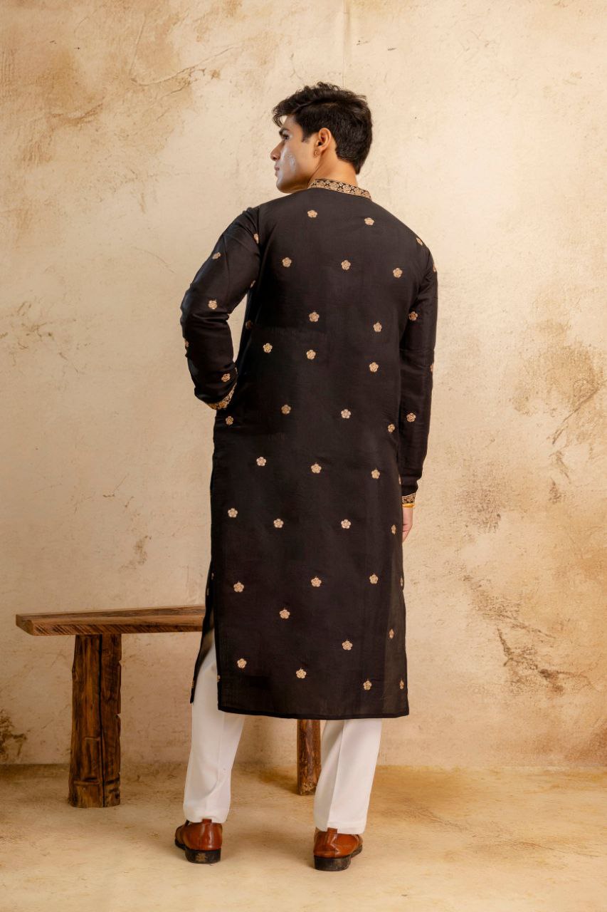 BLACK BIRD KURTA SET FOR MEN'S